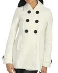 Arden B White Peacoat on Sale