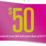 Ann Taylor Loft - $50 off $100 with Facebook Like